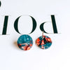 Wholesale Jewelry Accessories Plastic Resin Circle Round Dripping Glue Needle With Hole Pendant Earring Accessories