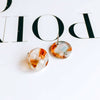 Wholesale Jewelry Accessories Plastic Resin Circle Round Dripping Glue Needle With Hole Pendant Earring Accessories
