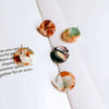 Wholesale Jewelry Accessories Plastic Resin Circle Round Dripping Glue Needle With Hole Pendant Earring Accessories