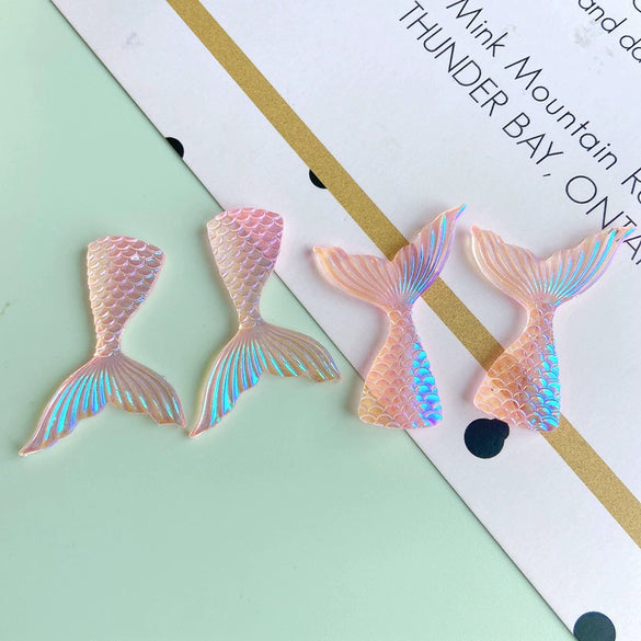 Wholesale Jewelry Accessories Plastic Resin Environmental Protection Mermaid Fishtail Hairpin