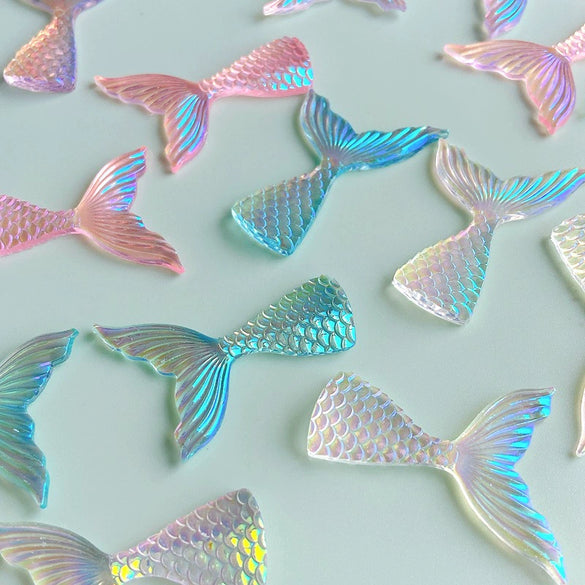Wholesale Jewelry Accessories Plastic Resin Environmental Protection Mermaid Fishtail Hairpin