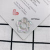 Wholesale Jewelry Accessories Plastic Resin Geometric Round Flower Love Pendant