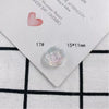 Wholesale Jewelry Accessories Plastic Resin Geometric Round Flower Love Pendant