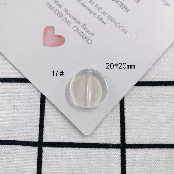 Wholesale Jewelry Accessories Plastic Resin Geometric Round Flower Love Pendant