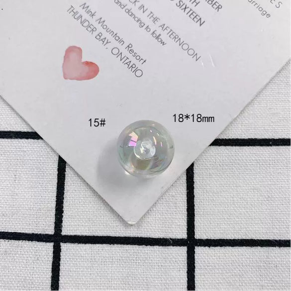 Wholesale Jewelry Accessories Plastic Resin Geometric Round Flower Love Pendant