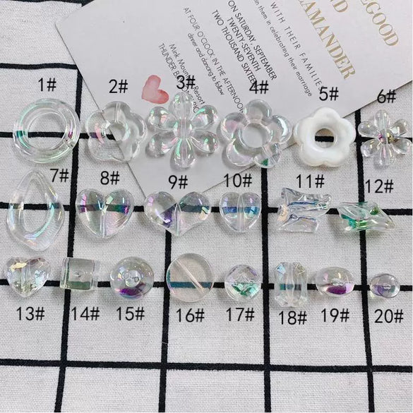 Wholesale Jewelry Accessories Plastic Resin Geometric Round Flower Love Pendant