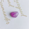 Wholesale Jewelry Accessories Plastic Resin Heartshaped Stone Mobile Phone Case Pendant With Cream Water Ripple Smoke Design