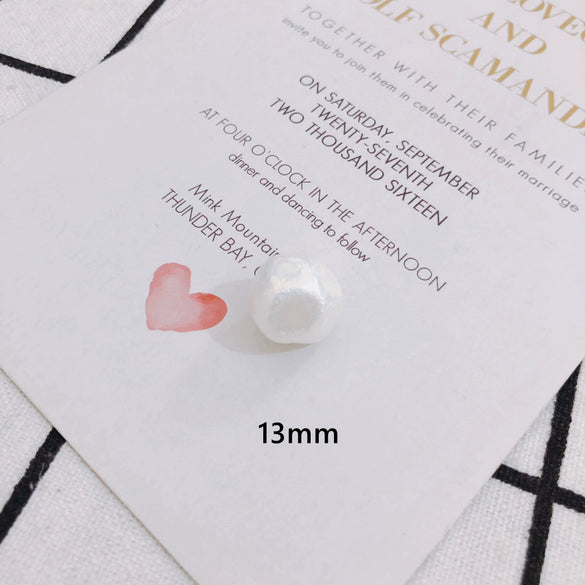 Wholesale Jewelry Accessories Plastic Resin Imitation Pearl Shaped Beads Earrings Hair Accessories With Magic Pearlescent Wrinkle Effect