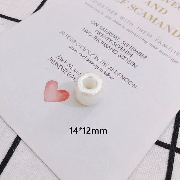 Wholesale Jewelry Accessories Plastic Resin Imitation Pearl Shaped Beads Earrings Hair Accessories With Magic Pearlescent Wrinkle Effect