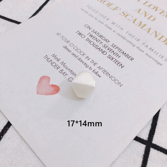 Wholesale Jewelry Accessories Plastic Resin Imitation Pearl Shaped Beads Earrings Hair Accessories With Magic Pearlescent Wrinkle Effect