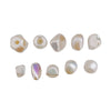 Wholesale Jewelry Accessories Plastic Resin Imitation Pearl Shaped Beads Earrings Hair Accessories With Magic Pearlescent Wrinkle Effect