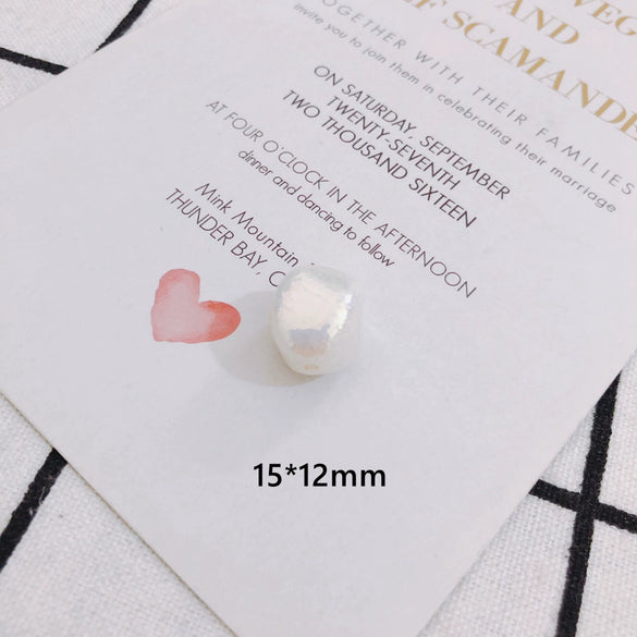 Wholesale Jewelry Accessories Plastic Resin Imitation Pearl Shaped Beads Earrings Hair Accessories With Magic Pearlescent Wrinkle Effect