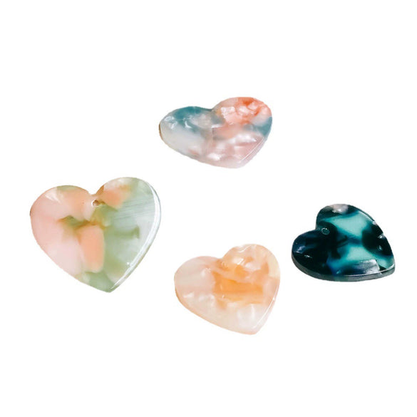 Wholesale Jewelry Accessories Plastic Resin Love Art Earrings Bracelet Pendant Harajuku Style