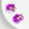 Wholesale Jewelry Accessories Plastic Resin Red Koi Goldfish Pendant Earrings Handmade