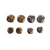 Wholesale Jewelry Accessories Plastic Resin Round Irregular Flat Beads Electroplating Handmade Simple Geometric