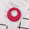 Wholesale Jewelry Accessories Plastic Resin Woven Rattan Hollow Ring Pendant Earrings