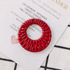 Wholesale Jewelry Accessories Plastic Resin Woven Rattan Hollow Ring Pendant Earrings