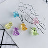 Wholesale Jewelry Accessories Resin Acrylic Transparent Bear Hole Pendant Necklace Material