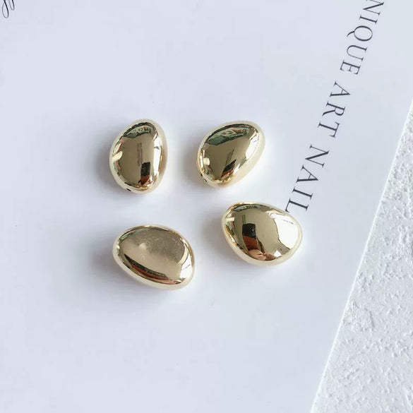 Wholesale Jewelry Accessories Resin Plastic Irregular Bean Earrings Bracelet Necklace With Color Protection Electroplating
