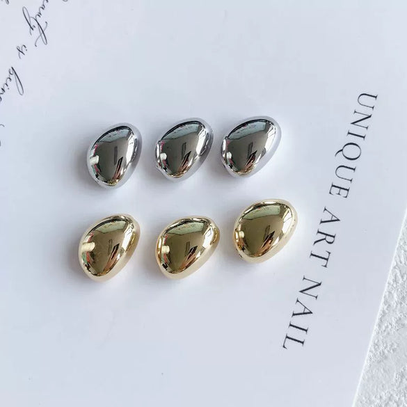Wholesale Jewelry Accessories Resin Plastic Irregular Bean Earrings Bracelet Necklace With Color Protection Electroplating