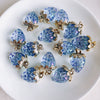 Wholesale Jewelry Accessories Resin Strawberry Inlaid Pearl Pendant Earrings Environmentalfriendly