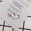 Wholesale Jewelry Accessories Resinacrylic Transparent Heart Pendant Earrings Hair Accessories Material