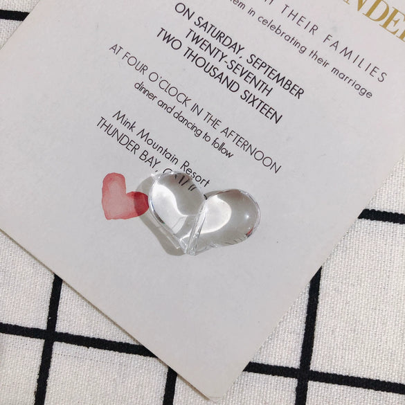Wholesale Jewelry Accessories Resinacrylic Transparent Heart Pendant Earrings Hair Accessories Material