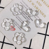 Wholesale Jewelry Accessories Resinacrylic Transparent Heart Pendant Earrings Hair Accessories Material