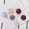 Wholesale Jewelry Accessories Ring Disc Acrylic Acetate Pendant Handmade Earring With Plastic Resin Material And Dripping Glue Process