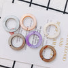 Wholesale Jewelry Accessories Ring Disc Acrylic Acetate Pendant Handmade Earring With Plastic Resin Material And Dripping Glue Process