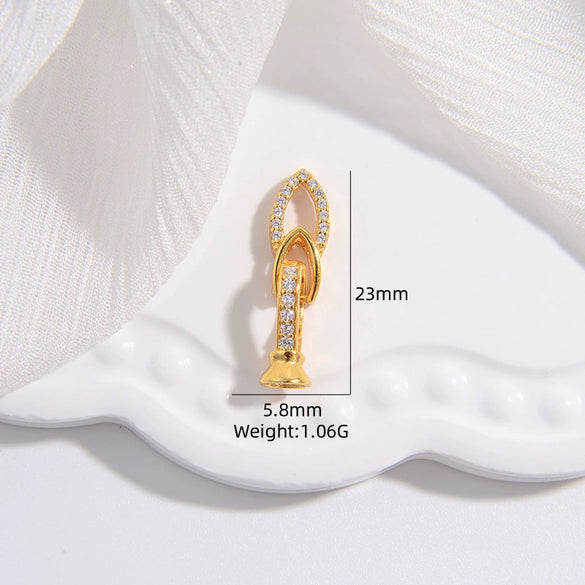 Wholesale Jewelry Accessories 925 Silver Bow Love Pearl Buckle Vshaped Fourleaf Clover Oshaped With Zirconia Design
