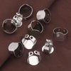 Wholesale Jewelry Accessories Stainless Steel Adjustable Open Ring Holder Tray Geometric Electroplated
