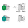 Wholesale Jewelry Accessories Stainless Steel Adjustable Open Ring Holder Tray Geometric Electroplated