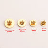 Wholesale Jewelry Accessories Stainless Steel Lathe Earring Base Round Basin Welding Needle Electroplated