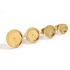 Wholesale Jewelry Accessories Stainless Steel Lathe Earring Base Round Basin Welding Needle Electroplated