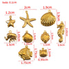 Wholesale Jewelry Accessories Stainless Steel Marine Series Pendant With Starfish Shell Seahorse And More Electroplated