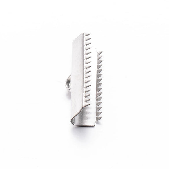 Wholesale Jewelry Accessories Stainless Steel Rectangle Horse Buckle Rope With Clip Buckle Lock Buckle Fixed Necklace Bracelet Connection Electroplating