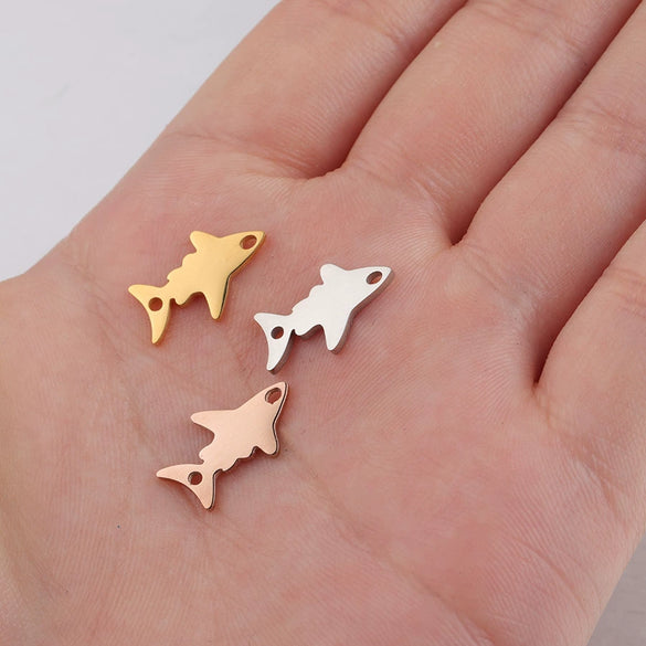 Wholesale Jewelry Accessories Stainless Steel Shark Pendant Mirror Polished Glossy