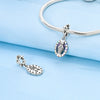 Wholesale Jewelry Accessories 925 Sterling Silver Original Design Dripping Oil Butterfly Sunflower Pyramid Dinosaur Hanging Beads Bracelet