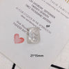 Wholesale Jewelry Accessories Transparent Glass And Plastic Resin Irregular Shaped Environmental Protection Patch Material