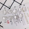 Wholesale Jewelry Accessories Transparent Glass And Plastic Resin Irregular Shaped Environmental Protection Patch Material