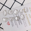 Wholesale Jewelry Accessories Transparent Glass And Plastic Resin Irregular Shaped Environmental Protection Patch Material