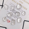 Wholesale Jewelry Accessories Transparent Glass And Plastic Resin Irregular Shaped Environmental Protection Patch Material