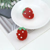 Wholesale Jewelry Accessories Wool Woven Fruit Cherry And Strawberry Pendant And Earrings Material