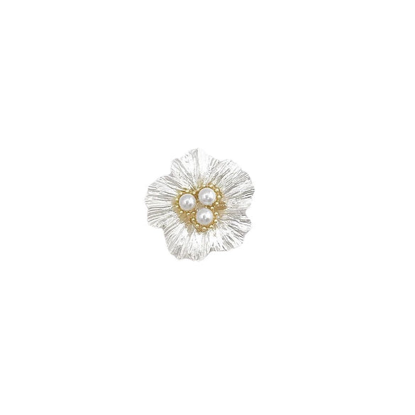 Wholesale Jewelry Accessories Zinc Alloy Diamond Leaves And Flowers Electroplated