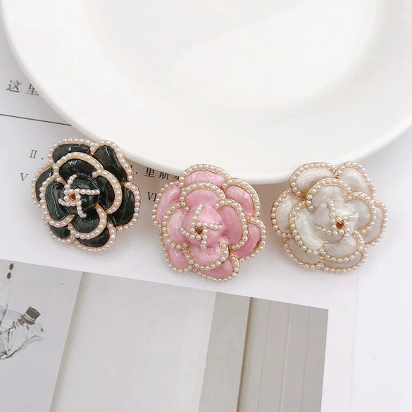 Wholesale Jewelry Accessories Zinc Alloy Handmade Diamond Pearl Flower Phone Case Accessories