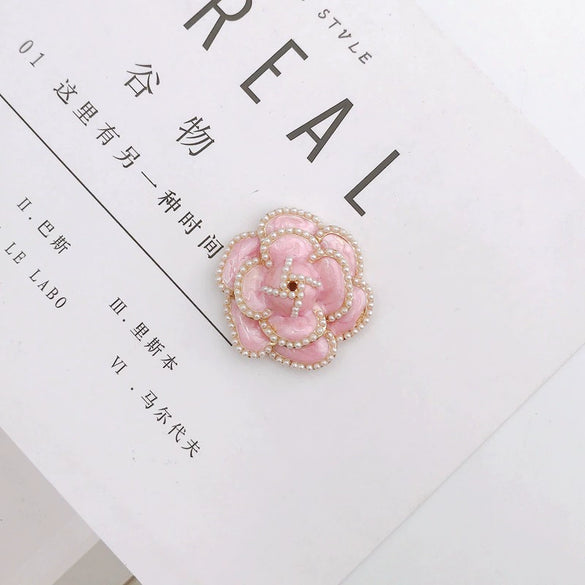 Wholesale Jewelry Accessories Zinc Alloy Handmade Diamond Pearl Flower Phone Case Accessories