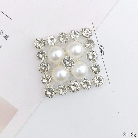 Wholesale Jewelry Accessories Zinc Alloy Handmade Square Mobile Phone Case Airbag Bracket Material