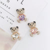 Wholesale Jewelry Accessories Zinc Alloy Handwoven Love Bear Shaped With Diamond