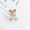 Wholesale Jewelry Accessories Zinc Alloy Handwoven Love Bear Shaped With Diamond